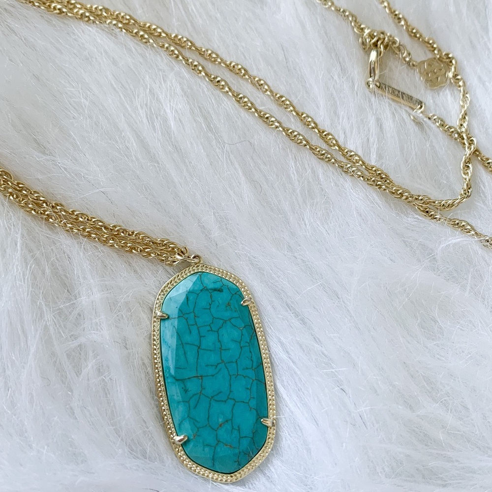 Reid Necklace in Gold/Turquoise